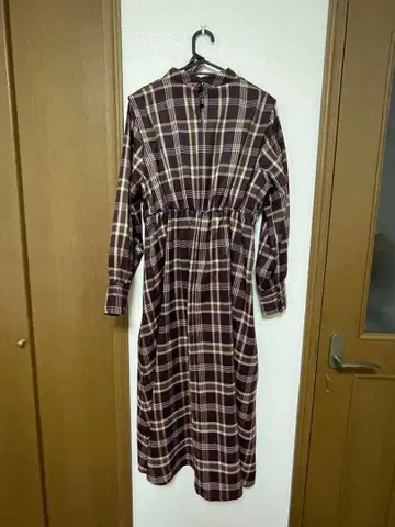 NICE CRAUP 보르도 체크 원피스