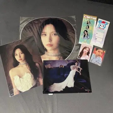TWICE MISAMO MINA 트레이딩 카드, 클리어 파일, 부채 등