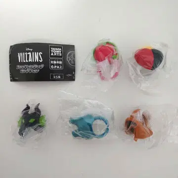 가챠 디즈니 빌런즈 패션 반지 컬렉션 전 5종 컴프 세트