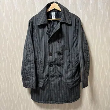 [ USA ] 포스트 오버올즈 피 코트 M 핀스트라이프