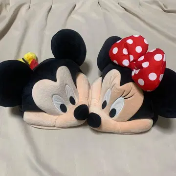 미키 & 미니 봉제 인형 모자 팬캡