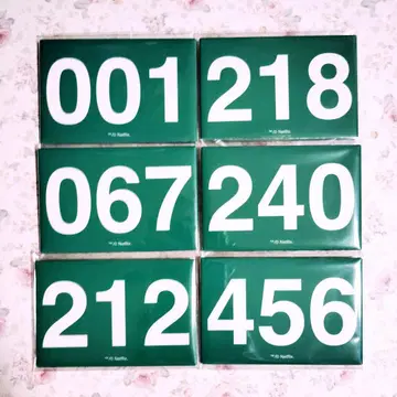 오징어 게임 스퀘어 캔뱃지 전 6종