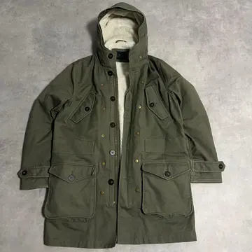 LACOSTE 모즈 코트 [ 3way ] 보아 올리브 밀리터리 카키