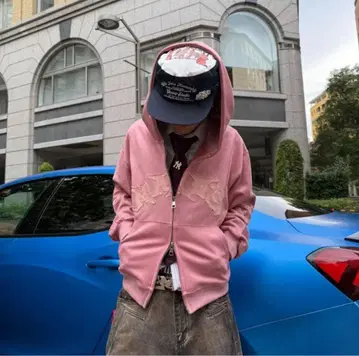 최종값! elev GLFS 핑크 후드티 스웨이드