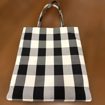 TSURU By MARIKO OIKAWA 체크 무늬 토트백