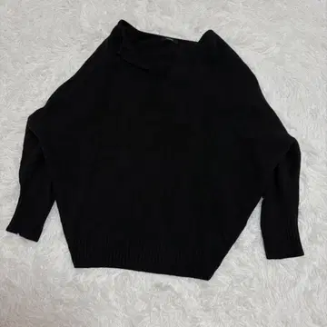 저널 스탠다드 MUSIC 카프탄 풀오버 캐시미어 혼방 블랙