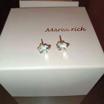 Marea rich K10 스카이블루 토파즈 귀걸이