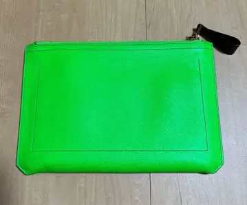 톰 포드 네온 그린 클러치백