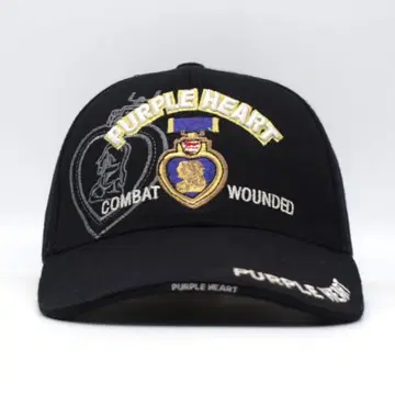 PURPLE HEART 훈장 자수 캡 밀리터리