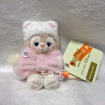 홍콩 디즈니 리나벨 겨울 앉은 봉제 인형 키체인