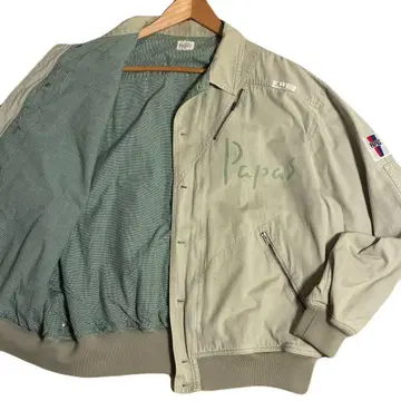XL 사이즈 상당 Papas 스윙탑 버튼 다운 자켓