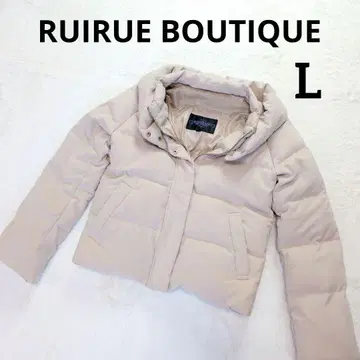루일 에 부티크 리본 다운 자켓 베이지 L 사이즈