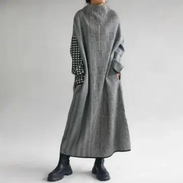 하운드투스 원피스 하이넥 루즈핏