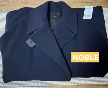 NOBLE MTR 빅 칼라 코트 네이비 36