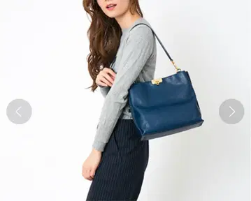 사자비 스웨이드 가죽 콤비 백