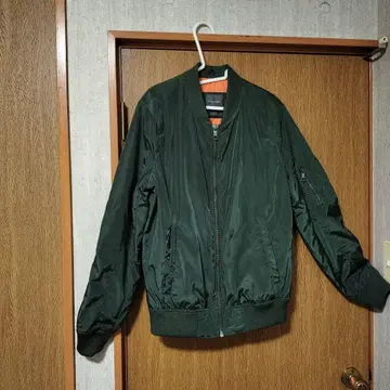 ZARA MEN MA-1 플라이트 자켓 모스그린 M 사이즈
