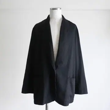 1980s 빈티지 오버 사이즈 소프트 자켓 블랙