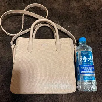 Lacoste 핑크 베이지 핸드백