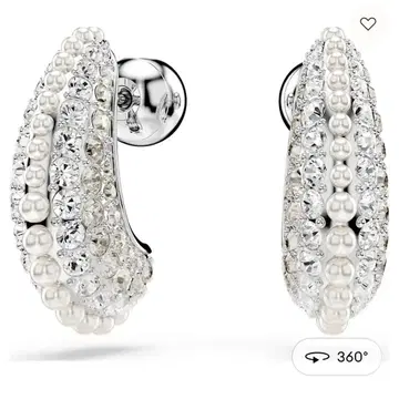 스와로브스키 sublima 귀걸이 새상품급 보증서 상자 없음