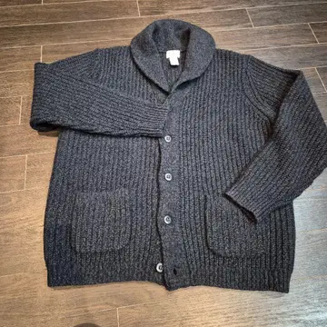 새상품급 L.L.Bean 리브 니트 램스울 스웨터 XL