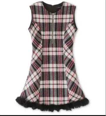 m me eme*엠미에메*페더 체크 원피스*미사용 새상품