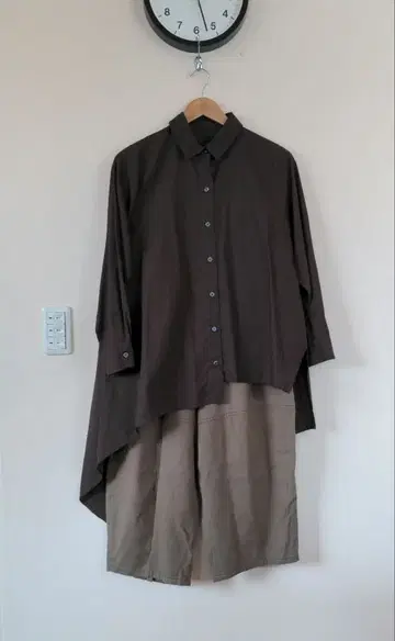 센소유니코 비대칭 셔츠 블라우스