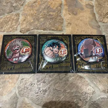 나의 히어로 아카데미아 생일 캔뱃지 미도리야 바쿠고 토도로키 2022