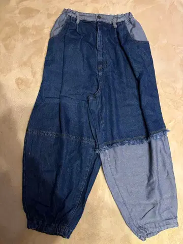 MODE NORM CORE 리메이크풍 데님 벌룬 팬츠 여성용 M