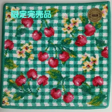 한정판 완판 페이러 x 유나이티드 애로우즈 타월 손수건 체리 체크