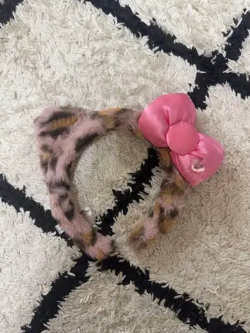 USJ 레오파드 무늬 키티 머리띠
