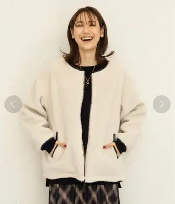 글로벌 워크 리버서블 보아 블루종