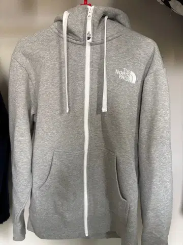 THE NORTH FACE 그레이 후드티 S