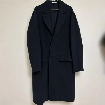 WYM LIDNM 체스터 코트 네이비