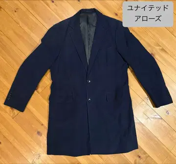 유나이티드 애로우즈 체스터 코트 네이비