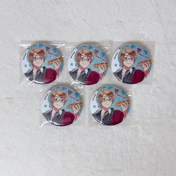 헤타리아 먹거리 캔뱃지 미국 5개