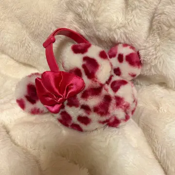 미니 귀도리 레오파드 무늬