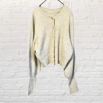 11621 레이 카즌 세탁 가능한 니트 가디건 베이지 구제 의류 울 혼방