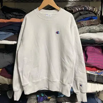 해외 구제 의류 Champion 챔피온 리버스 위브 트레이닝복 화이트 M