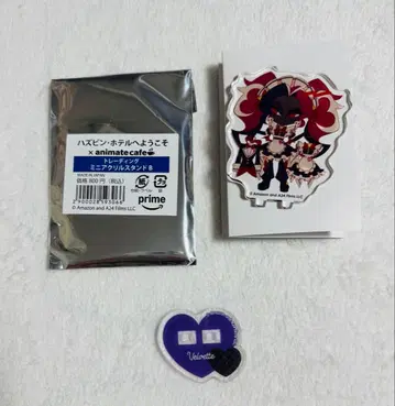 해즈빈 호텔 미니 아크릴 스탠드 애니메이트 카페 벨벳