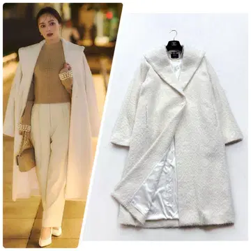 [ anuans ] 24AW 알파카 울 숄카라 코트 클리닝 완료