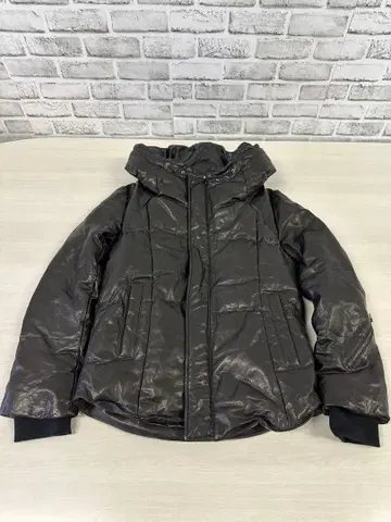 [ 새상품급 당일 발송 ] 후드 부착 블랙 다운 자켓 L