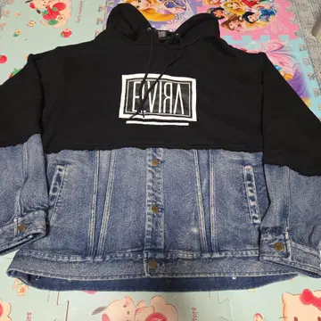 ELVIRA 후디 데님 후드티 L