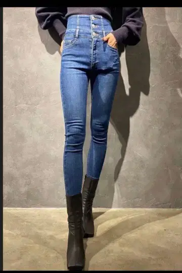 EMODA 에모다 ELDER SYM 하이웨스트 데님 스키니 사이즈 0