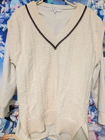 V넥 니트 베스트 2세트