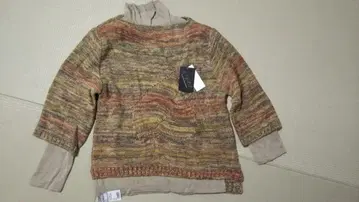 울 혼방 멀티 컬러 롱 슬리브 스웨터