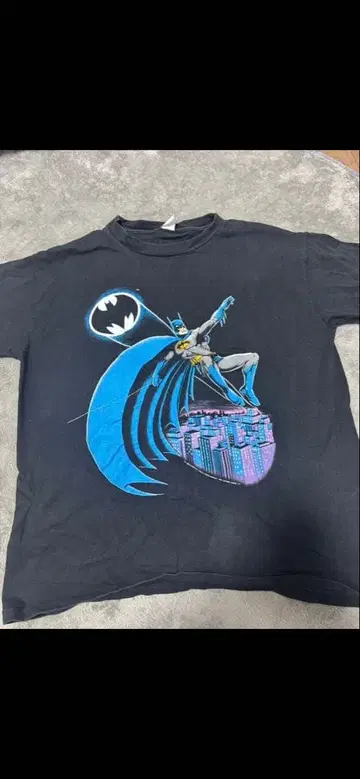 배트맨 그래픽 T셔츠 블랙