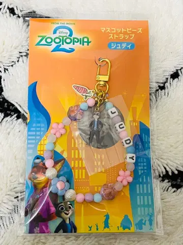 [ 새상품 ] 주토피아2 주디 마스코트 비즈 스트랩 키링 극장 굿즈