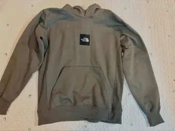 THE NORTH FACE 박스 로고 후드티 카키