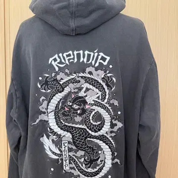 RIPNDIP 드래곤 자수 후드티 M 사이즈