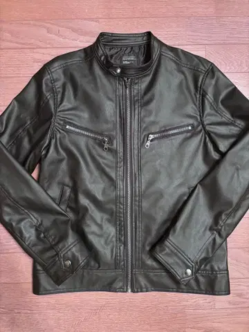 00s y2k 레더 자켓 블랙 레더 자켓 M 사이즈